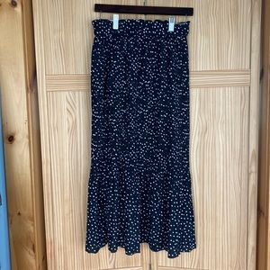 Black polka dot skirt